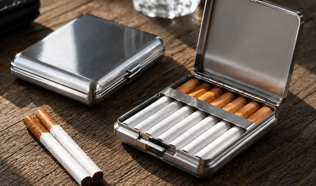 Étuis à cigarettes en aluminium