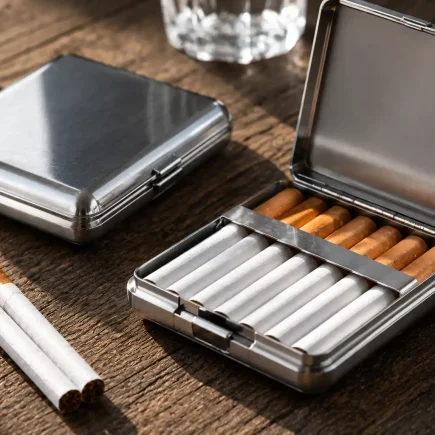 Étuis à cigarettes en aluminium