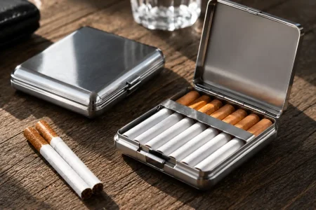 Étuis à cigarettes en aluminium