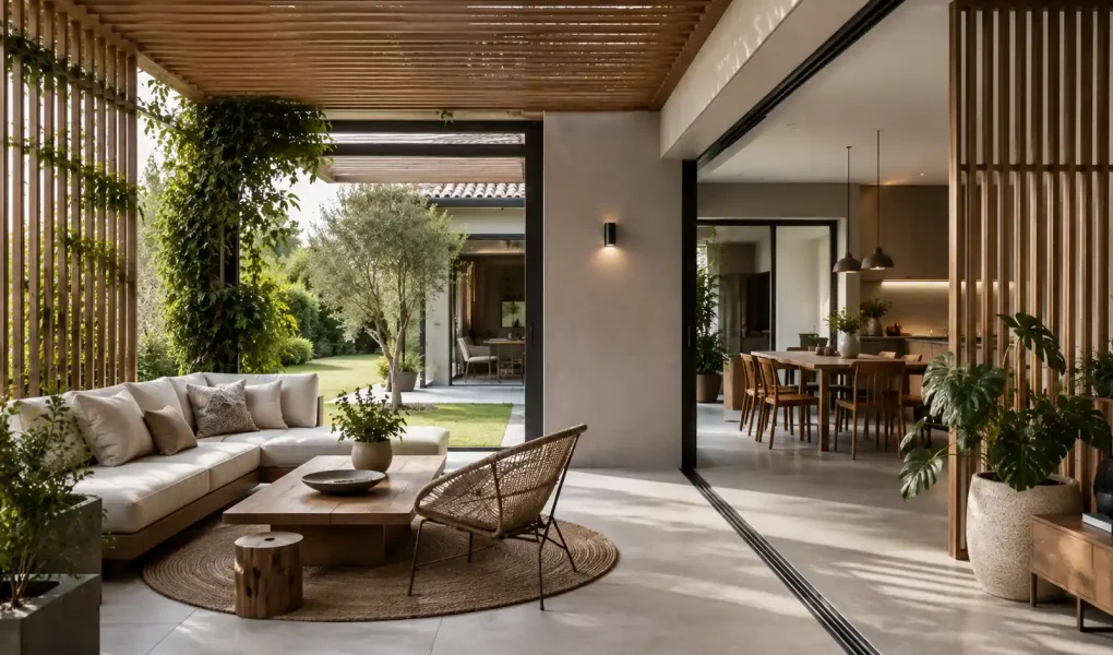 Espaces semi-ouverts dans les maisons contemporaines