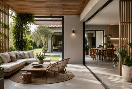 Espaces semi-ouverts dans les maisons contemporaines